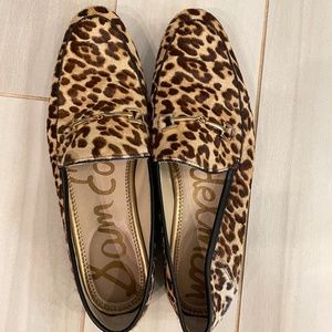 Sam Edelman Size 10 leopard print loafers